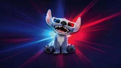 Stitch's 3D Adventure in 8K Brilliance - free movies & tv wallpaper 7680×4320