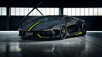 Dark Revuelto: Lamborghini's Neon Edge in 8K - free dark wallpaper 7680×4320