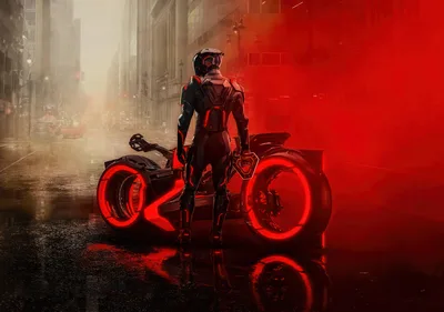 Neon Warrior: The Digital Wasteland Awaits - free movies & tv wallpaper 3840×2702