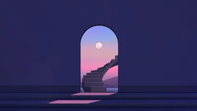 Moonlit Passage to Twilight Dreams - free fantasy wallpaper 5120×2880