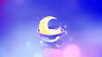 Dreamy Crescent Moon - free fantasy wallpaper 5120×2880