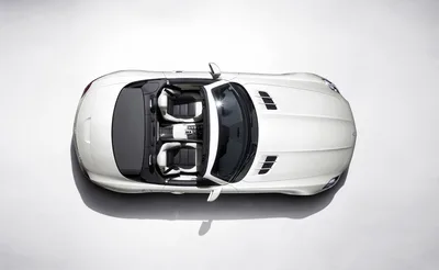 White Convertible Supercar Overhead Studio View - free cars & vehicles wallpaper 3000×1846