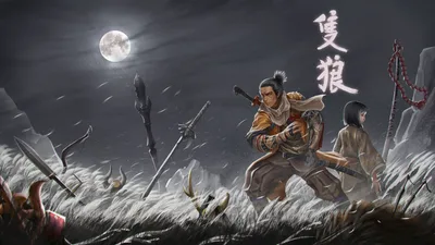 Sekiro's Moonlit Blade: Shinobi of Shadows - free cartoons & comics wallpaper 1920×1080