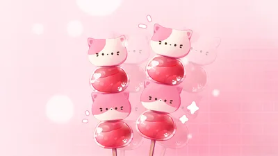 Kawaii Pink Candy Dreams - Sweet Japanese Aesthetic - free anime wallpaper 5120×2880