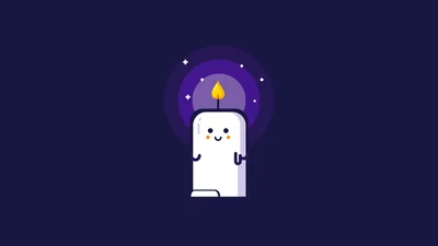 Glowing Spirit: Kawaii Candle Dreams - free anime wallpaper 3840×2160