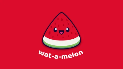 Cheerful Watermelon Slice Kawaii Dream - free anime wallpaper 7680×4320