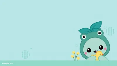 Cute Mokoko's Cyan Dream - free wallpaper 3840×2160