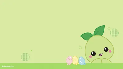 Adorable Mokoko Seeds in Pastel Garden - free wallpaper 3840×2160