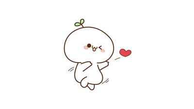 Adorable Milk Bear Spreading Love - free anime wallpaper 7680×4320