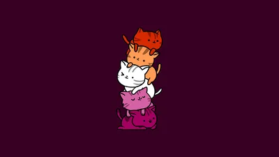 Kawaii Cat Pile: Adorable Stacked Kittens - free anime wallpaper 5120×2880