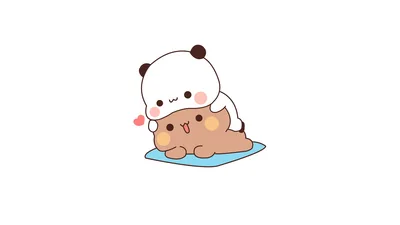 Milk And Mocha Bears In Love - free anime wallpaper 7680×4320