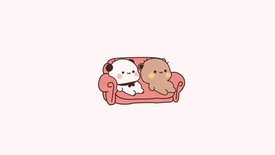 Milk and Mocha: Cozy Cartoon Love - free anime wallpaper 5120×2880