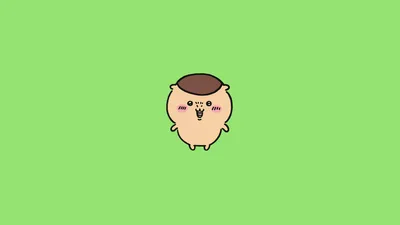 Chiikawa's Cheerful Green Day - free wallpaper 3840×2160