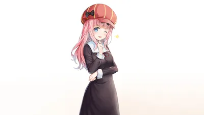 Chika Fujiwara's Charming Smile in Pink - free anime wallpaper 6200×3508