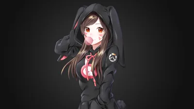 Kawaii D.Va Gamer Girl Anime Aesthetic - free anime wallpaper 3840×2160