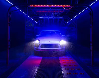 Sports Car in High-Tech Automated Car Wash - free cars & vehicles wallpaper 4096×3207