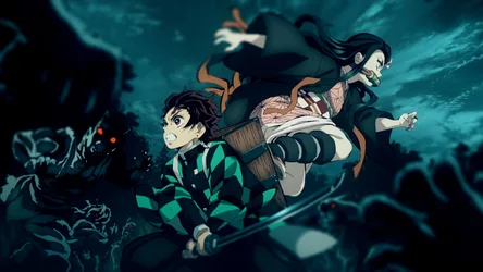 Demon Slayer's Bond: Tanjiro and Nezuko - free anime wallpaper 1920×1080