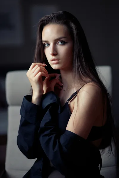 Portrait of Woman in Dark Blazer by Window Light - free people & portraits wallpaper 3934×5901