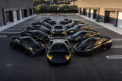 Luxury Supercar Collection in Modern Parking Garage - free cars & vehicles wallpaper 9504×6336