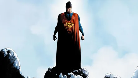 Superman Standing on Rocky Outcrop Against Sky - free movies & tv wallpaper 1920×1080