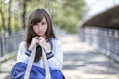 Young Woman in School Uniform by Pathway - free people & portraits wallpaper 5760×3840