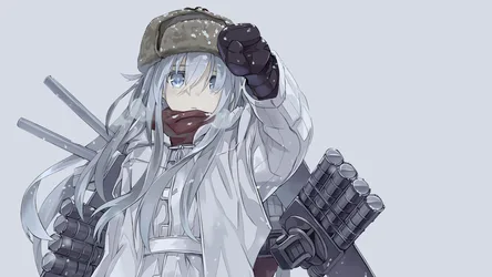 Portrait of a Grey-Haired Woman in a Coat - free anime wallpaper 2560×1440