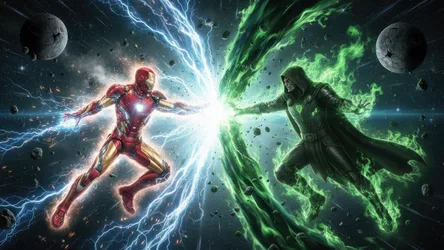 Iron Man vs Doctor Doom: Clash of Powers - free movies & tv wallpaper 5120×2880