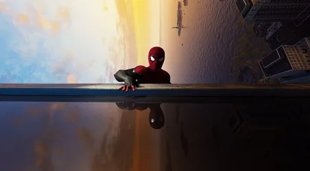 Spider-Man Perched Above the City at Sunset - free movies & tv wallpaper 3840×2126