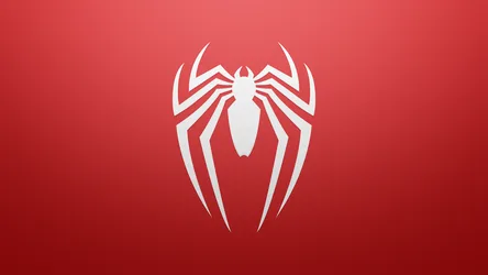Spider-Man Classic Logo Minimalist Red - free minimalist wallpaper 3840×2160