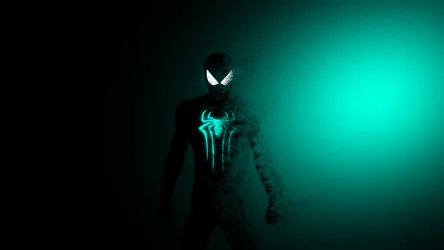 Neon Spider in the Darkness - free movies & tv wallpaper 3840×2160