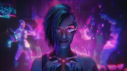 Neon Hearts in Cyberpunk Pink - free gaming wallpaper 5120×2880