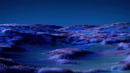 Twilight Valley: A Serene Dream in Purple and Blue - free nature wallpaper 5120×2880