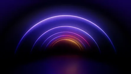 Neon Glow: Violet Arc Digital Dreams - free abstract wallpaper 6016×3384