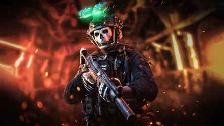 Ghost's Neon Arsenal - free wallpaper 3840×2160
