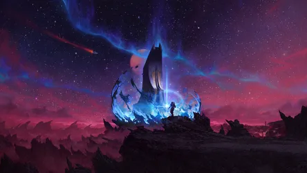 Shattered Space: Cosmic Tower's Call - free gaming wallpaper 5120×2880