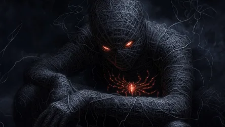 Dark Web Guardian Emerges From Hell's Depths - free wallpaper 5120×2880