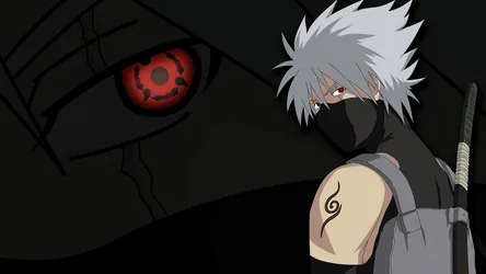 Kakashi's Crimson Gaze - Dark Sharingan Power - free wallpaper 5120×2880
