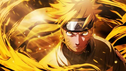 Naruto's Golden Fury - Unleash The Power - free wallpaper 5120×2880