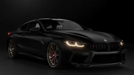 Black Beast: BMW M8 Gran Coupe in Darkness - free wallpaper 3840×2160