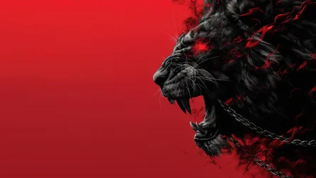Crimson Fury: The Roaring King - free animals wallpaper 3840×2160