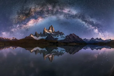 Majestic Mountain Bliss Under The Milky Way - free wallpaper 5120×3414