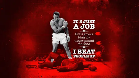 Muhammad Ali: It's Just A Job - Boxing Legend - free dark wallpaper 5120×2880