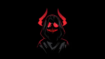 Crimson Devil's Gaze - AMOLED Dark - free dark wallpaper 3840×2160