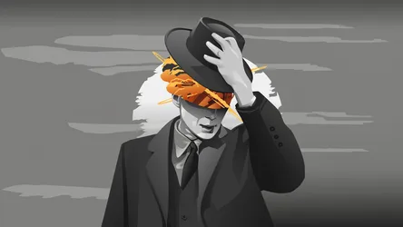 Oppenheimer's Shadow: A 5K Illustration - free wallpaper 5120×2880