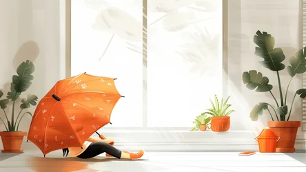 Rainy Spring Days by the Window - free fantasy wallpaper 5120×2880