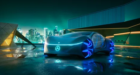 Mercedes Vision AVTR: Neon Future Unleashed - free cars & vehicles wallpaper 5302×2845
