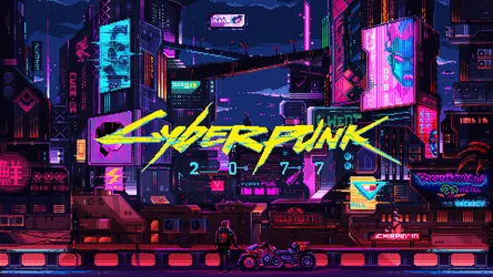 Neon Nights: Cyberpunk Pixel Dreams - free wallpaper 3840×2160