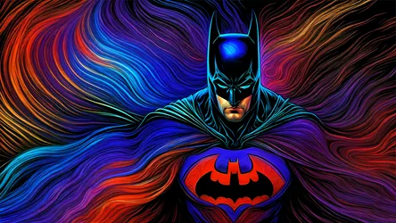 Neon Knight: Batman's Colorful Digital Rise - free movies & tv wallpaper 3840×2160