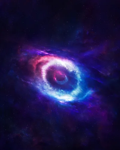 Cosmic Spiral Galaxy in Vibrant Colors - free wallpaper 4000×5000