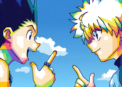 Gon and Killua: Sky Adventure - free anime wallpaper 7680×5493